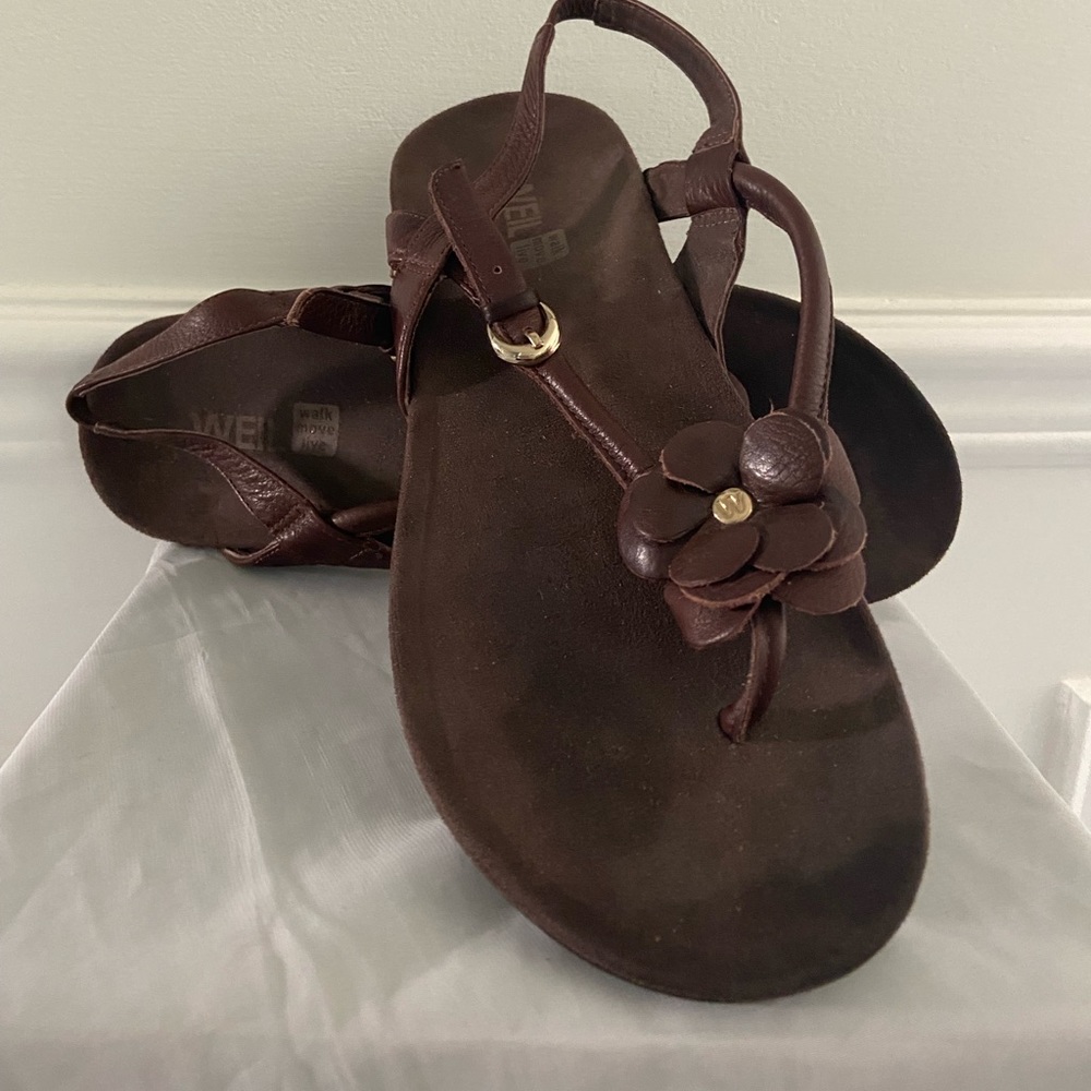 Sandals Brown Leather Dr Andrew Weil
